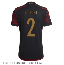 Tyskland Antonio Rudiger #2 Replika Bortatröja VM 2022 Kortärmad
