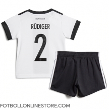 Tyskland Antonio Rudiger #2 Replika Hemmatröja Barn VM 2022 Kortärmad (+ byxor)