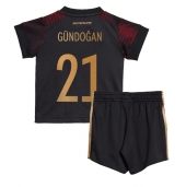 Tyskland Ilkay Gundogan #21 Replika Bortatröja Barn VM 2022 Kortärmad (+ byxor)