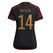 Tyskland Jamal Musiala #14 Replika Bortatröja Dam VM 2022 Kortärmad