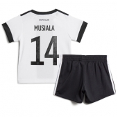 Tyskland Jamal Musiala #14 Replika Hemmatröja Barn VM 2022 Kortärmad (+ byxor)