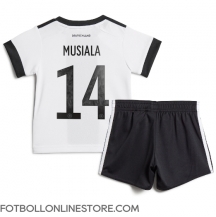 Tyskland Jamal Musiala #14 Replika Hemmatröja Barn VM 2022 Kortärmad (+ byxor)