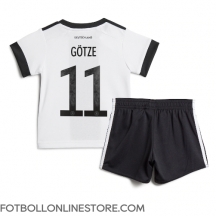 Tyskland Mario Gotze #11 Replika Hemmatröja Barn VM 2022 Kortärmad (+ byxor)