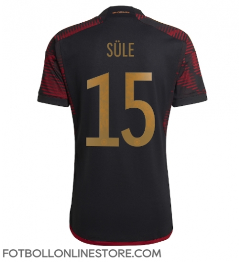 Tyskland Niklas Sule #15 Replika Bortatröja VM 2022 Kortärmad
