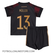 Tyskland Thomas Muller #13 Replika Bortatröja Barn VM 2022 Kortärmad (+ byxor)