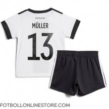 Tyskland Thomas Muller #13 Replika Hemmatröja Barn VM 2022 Kortärmad (+ byxor)